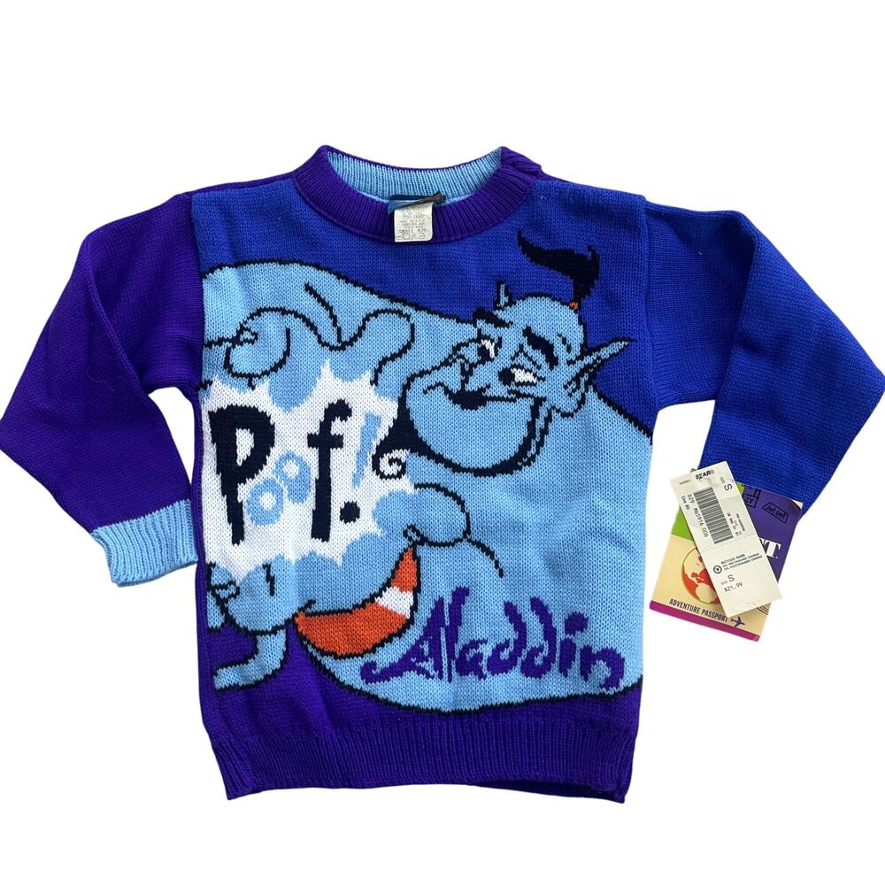 NWT Vintage 1993 Disney Aladdin Sweater Size 4/5